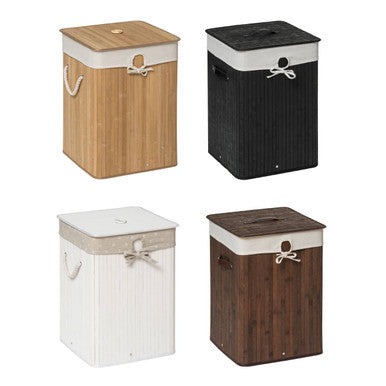 Brown Bamboo Laundry Hamper | Kankyo