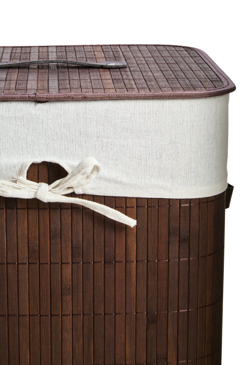 Kankyo Dark Brown Square Laundry Hamper