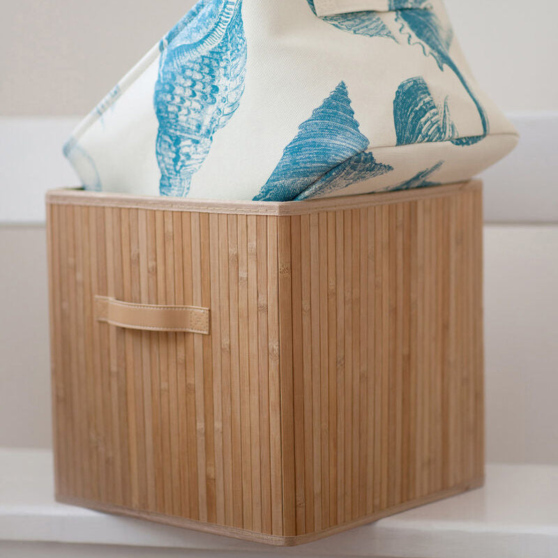 Natural Bamboo Storage Box with Handles | Kankyo