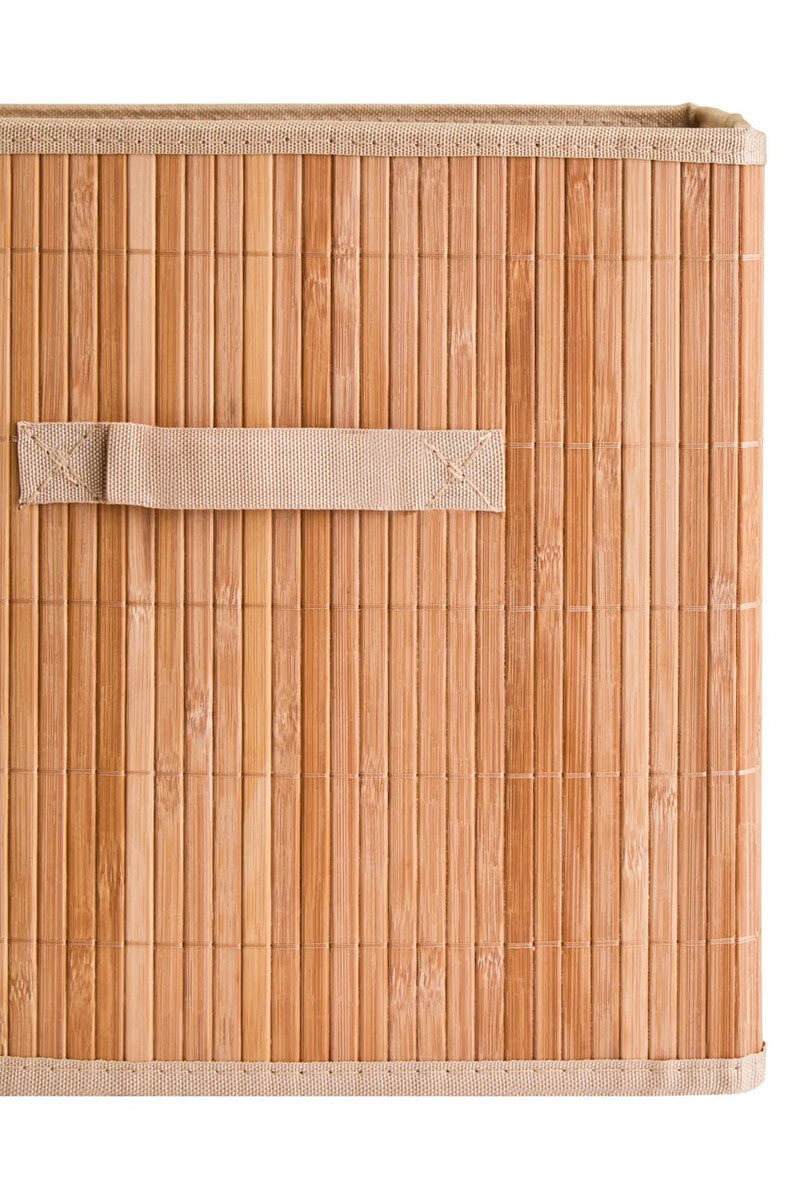 Natural Bamboo Storage Box with Handles | Kankyo