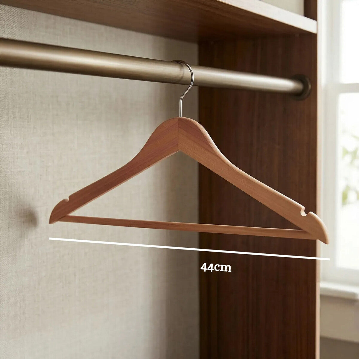 Cedar Wood Clothes Hanger with Notches | The Dandy Sparrow