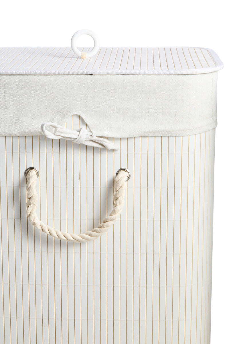 White Bamboo Laundry Hamper | Kankyo