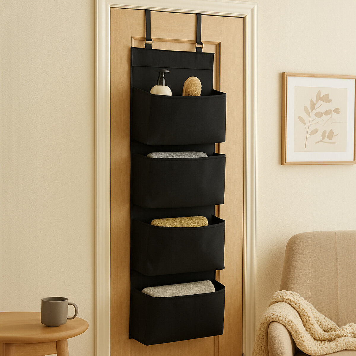 Over Door Black Hanging Organiser | Verti