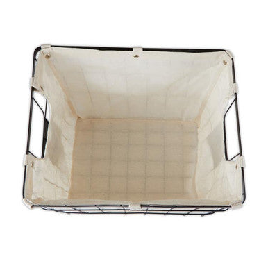 Harga Large Matte Black Wire Storage Basket