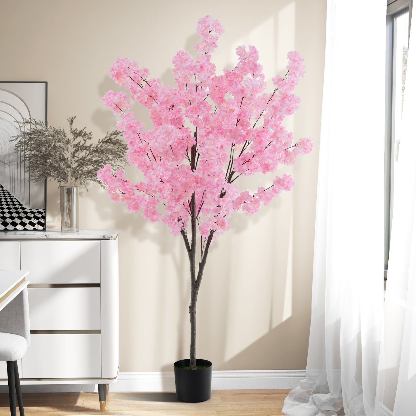 190cm Tall Artificial Cherry Blossom Tree