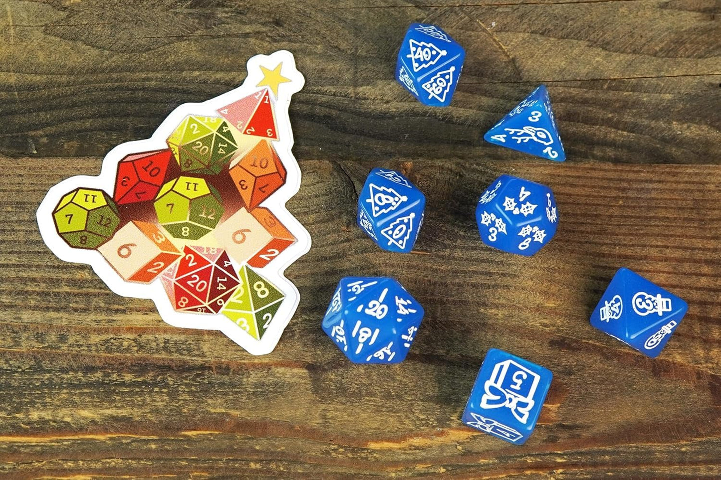 1985 Games Holiday Mystery Dice Bag – Pack of 6 with Festive Patterns for RPGs & Tabletop Gaming