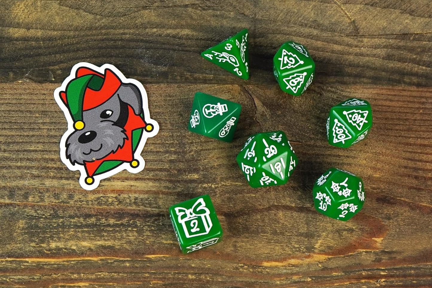 1985 Games Holiday Mystery Dice Bag – Pack of 6 with Festive Patterns for RPGs & Tabletop Gaming