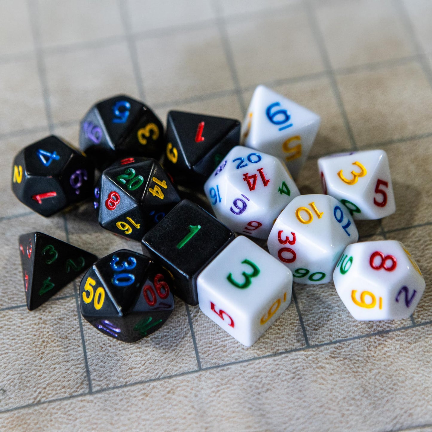 1985 Games Mystery Dice - 7 Polyhedral Dice Set for RPGs & Tabletop Gaming