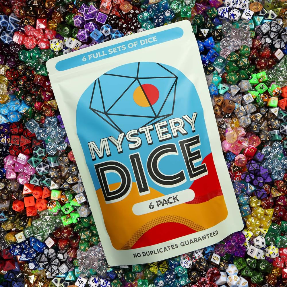 1985 Games Mystery Dice - 7 Polyhedral Dice Set for RPGs & Tabletop Gaming