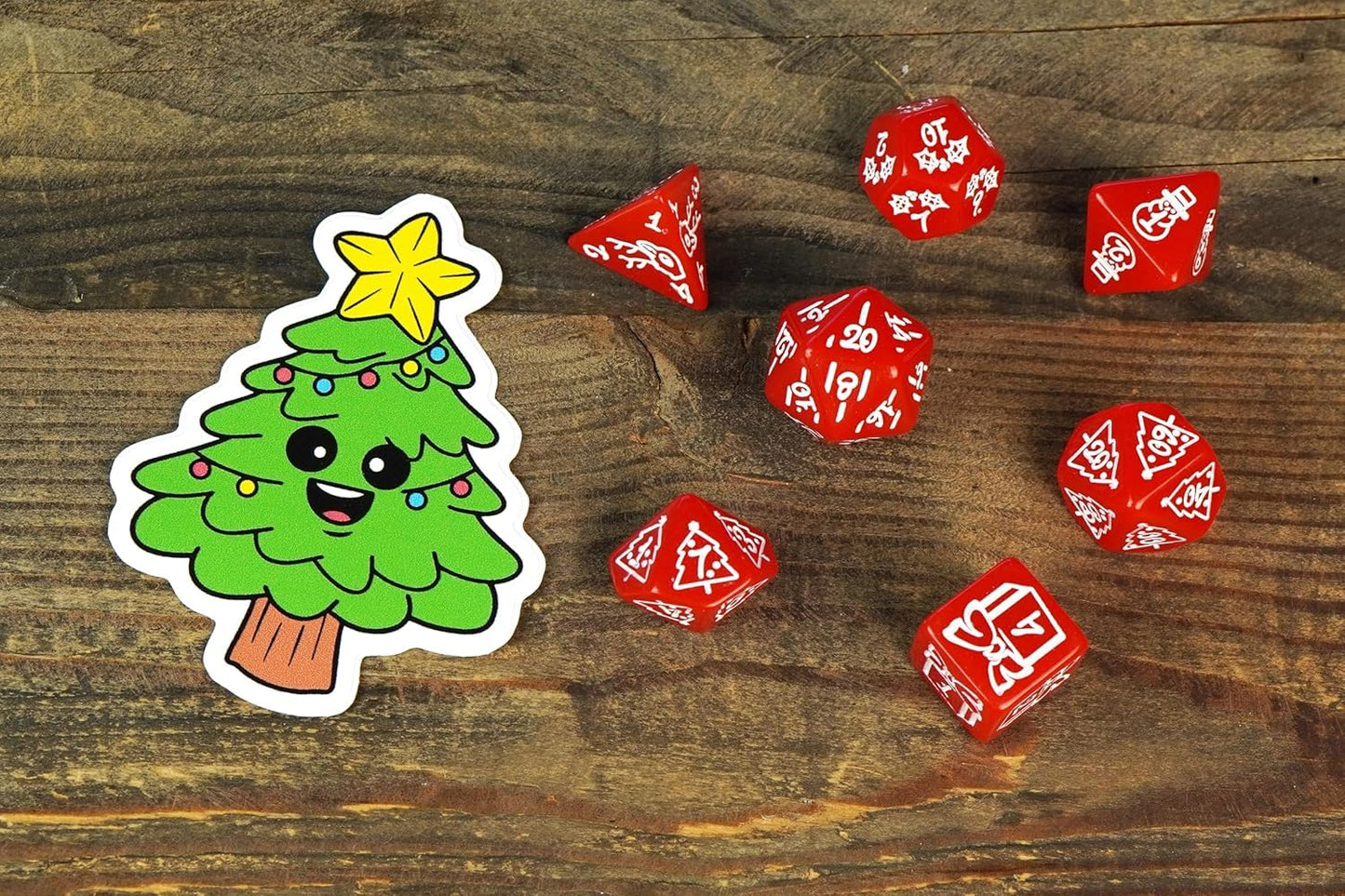 1985 Games Holiday Mystery Dice Bag – Pack of 6 with Festive Patterns for RPGs & Tabletop Gaming