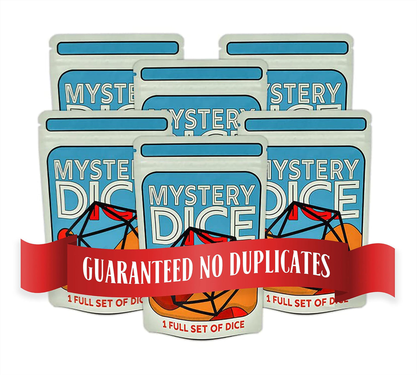 1985 Games Mystery Dice - 7 Polyhedral Dice Set for RPGs & Tabletop Gaming