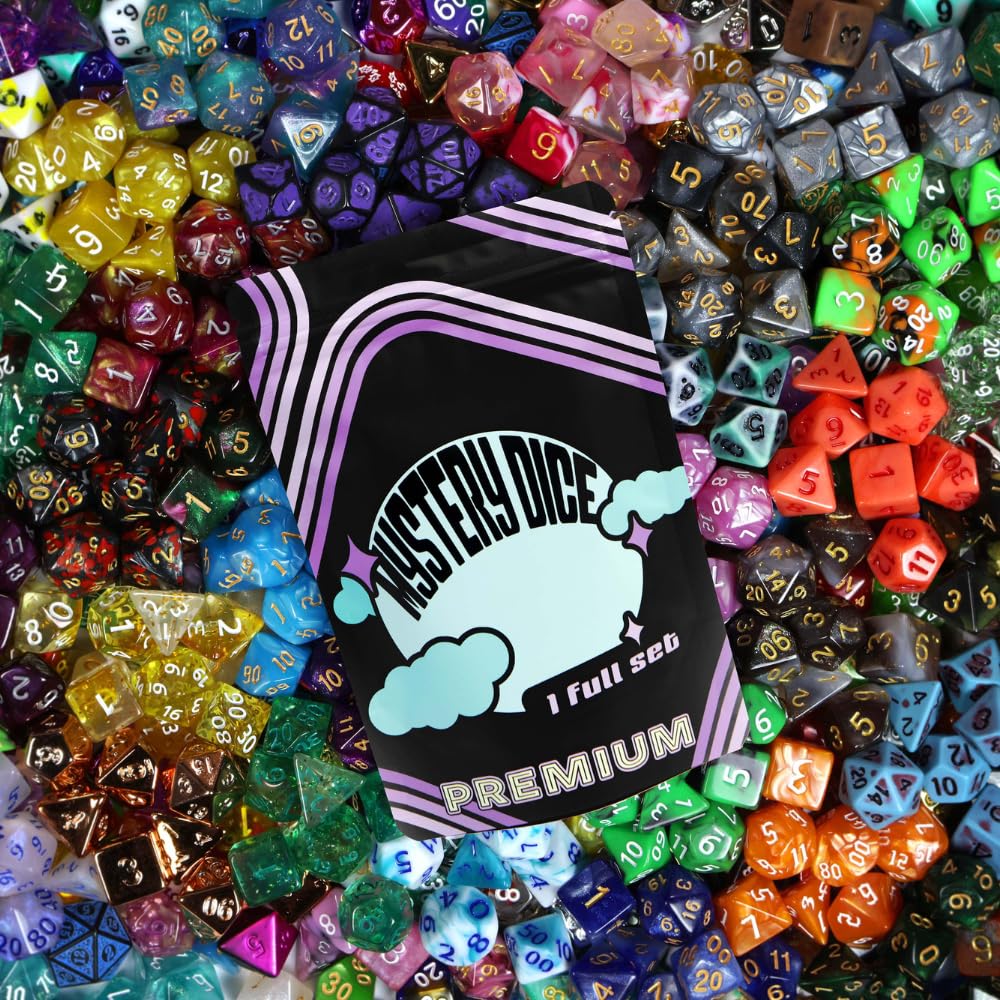 1985 Games Premium Mystery Dice — 7 Polyhedral RPG Dice Set