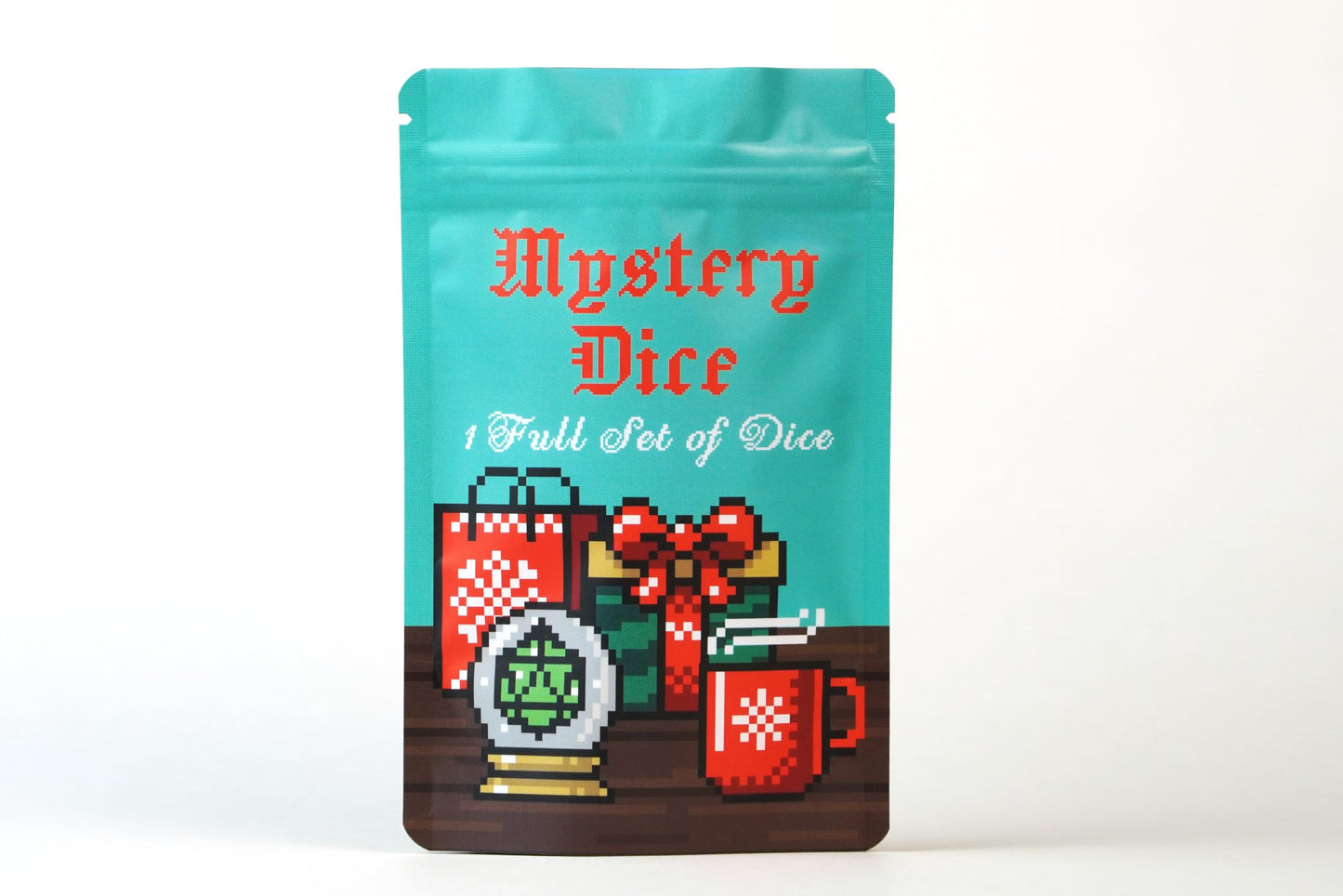 1985 Games Holiday Mystery Dice Bag – Pack of 6 with Festive Patterns for RPGs & Tabletop Gaming