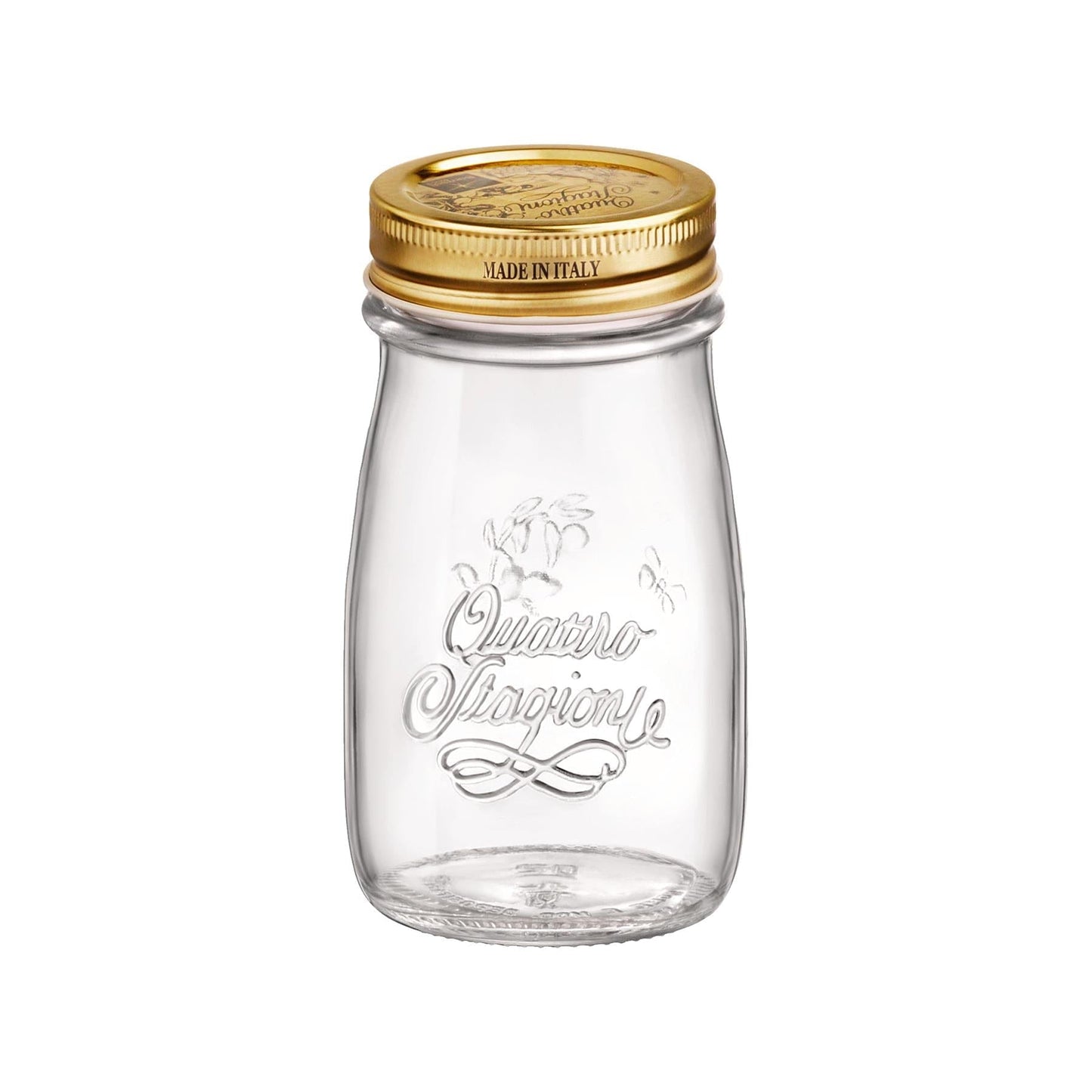 200ml Quattro Stagioni Glass Bottle with Screw Top Lid