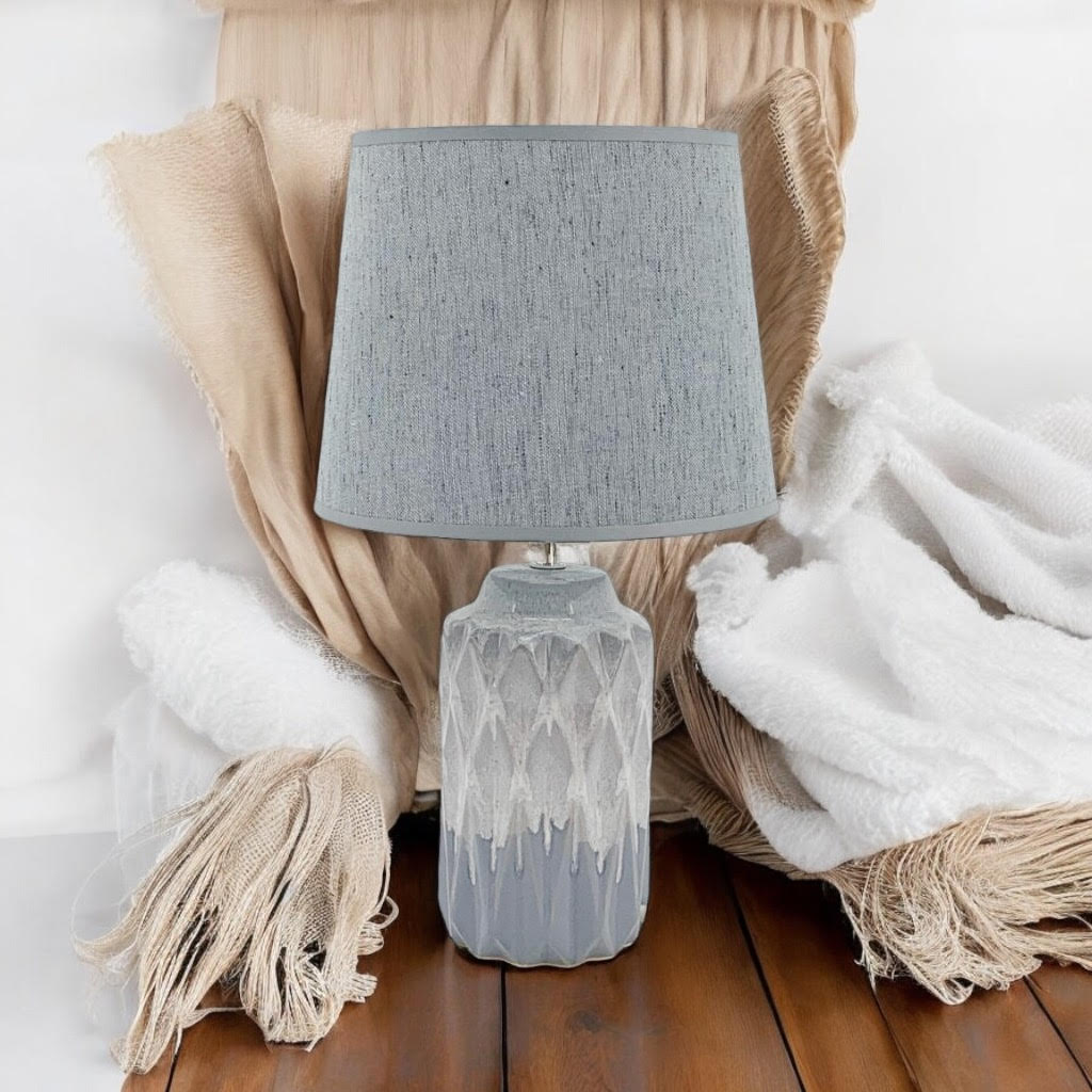 43CM HAND FINISHED LAMP AND SHADE