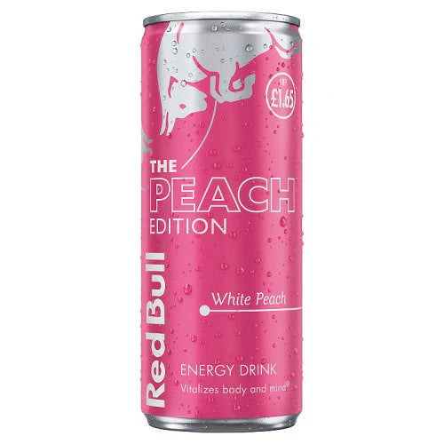 12 x Red Bull Energy Drink Editions White Peach - 250ML