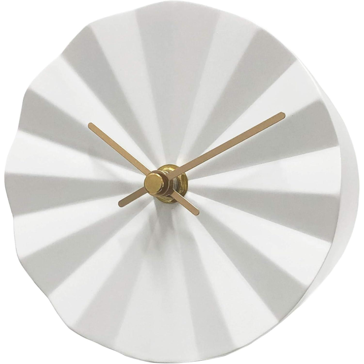 Acctim Layla Resin Table Clock in White 37092