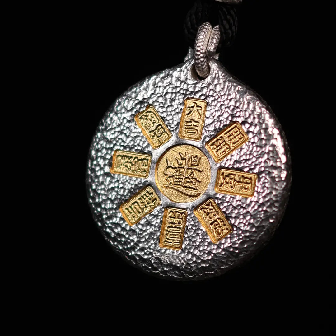 Yellow Jambhala Rhodium-Plated Necklace-35g