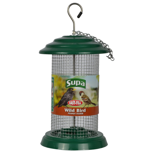 Supa Easy Fill Plastic Fortress Seed Feeder Green 20cm - Case of 4