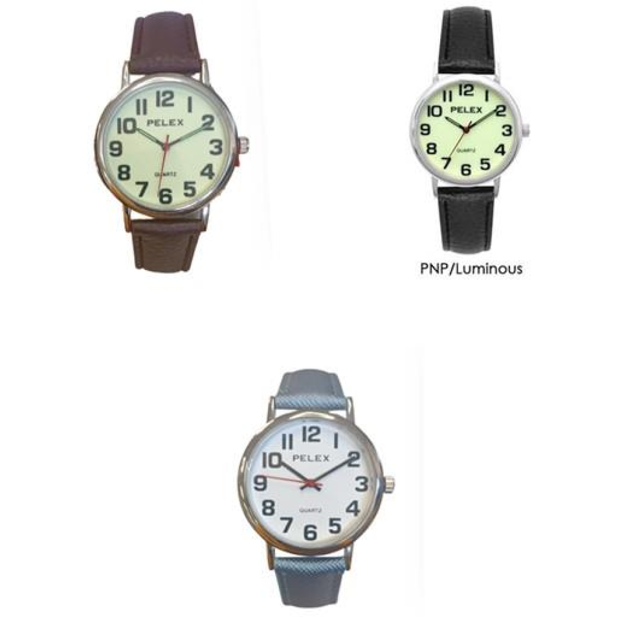 PELEX BASIC QUARTZ LEATHER WATCH