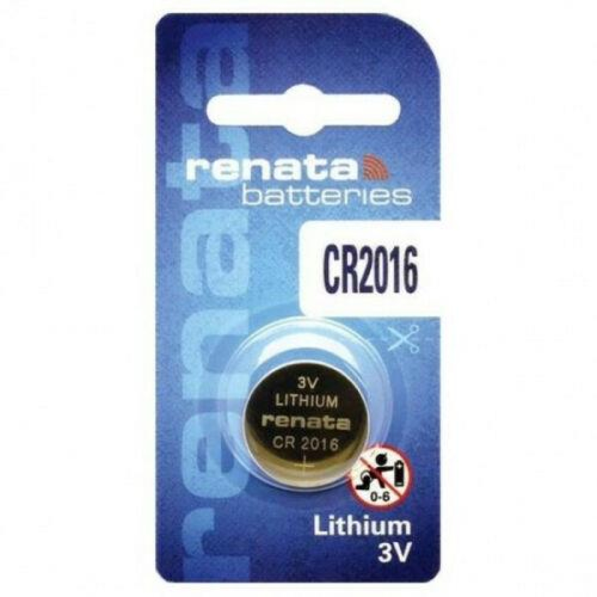 Renata CR2016 Lithium Watch Battery (1PC)