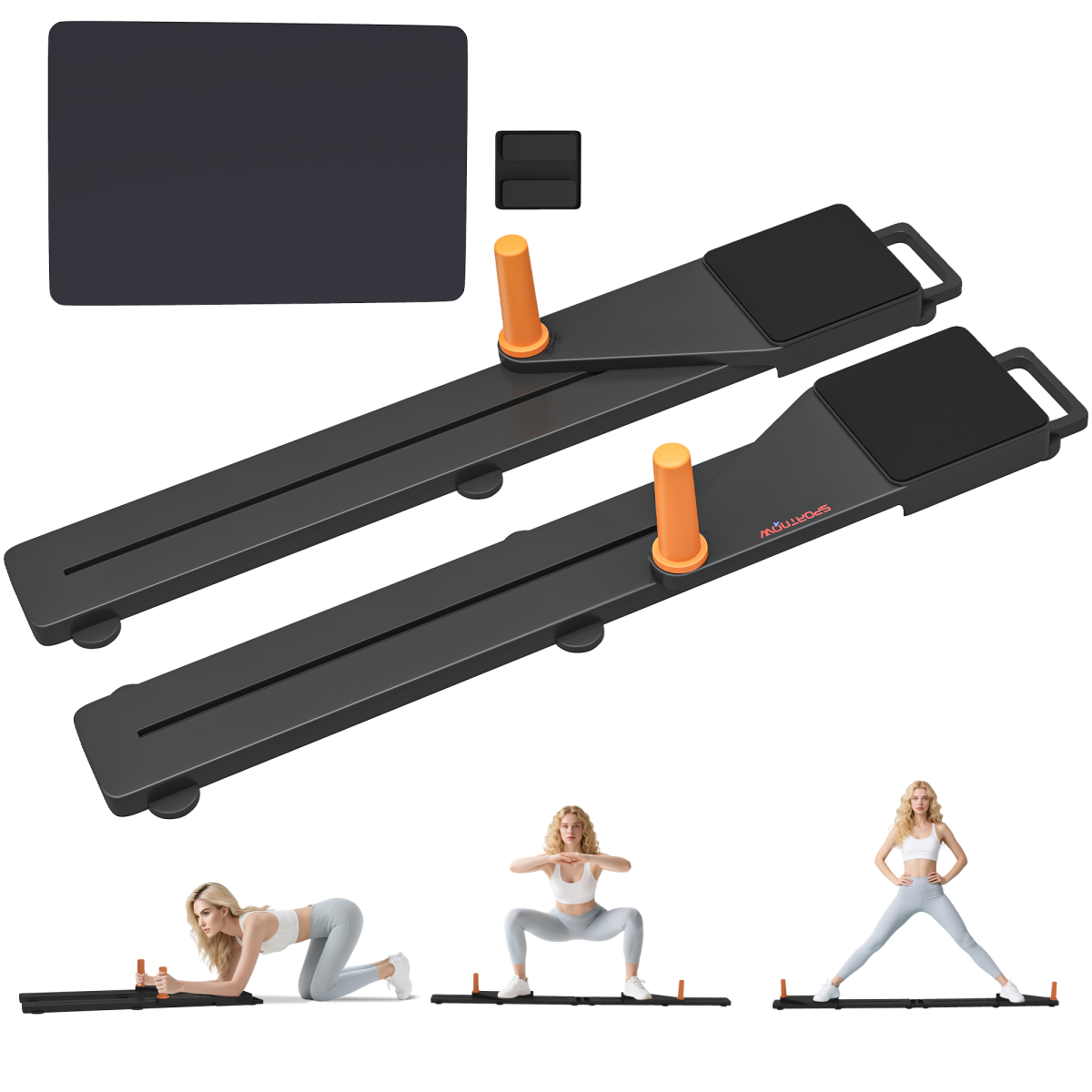 SPORTNOW Push Up Board Set of 2, Portable Press Up Board for Home Gym