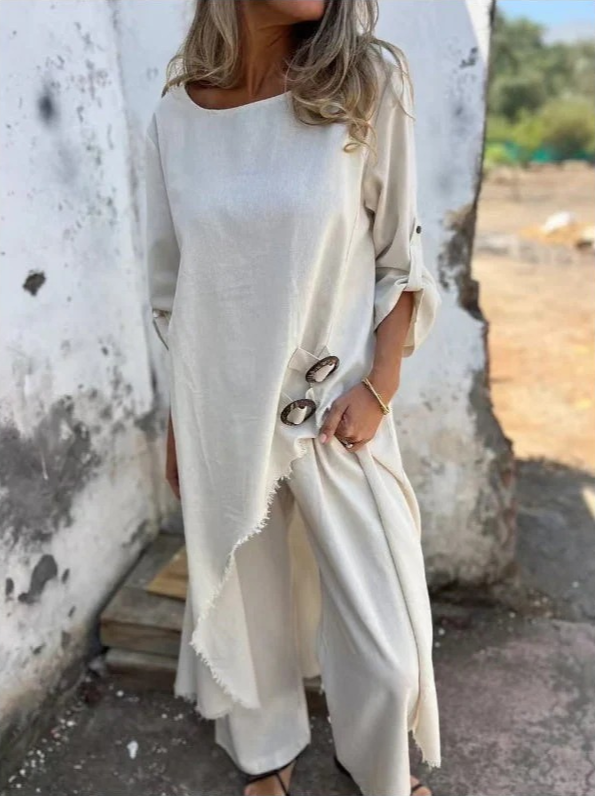 Tilda | Round Neck Two Piece Set