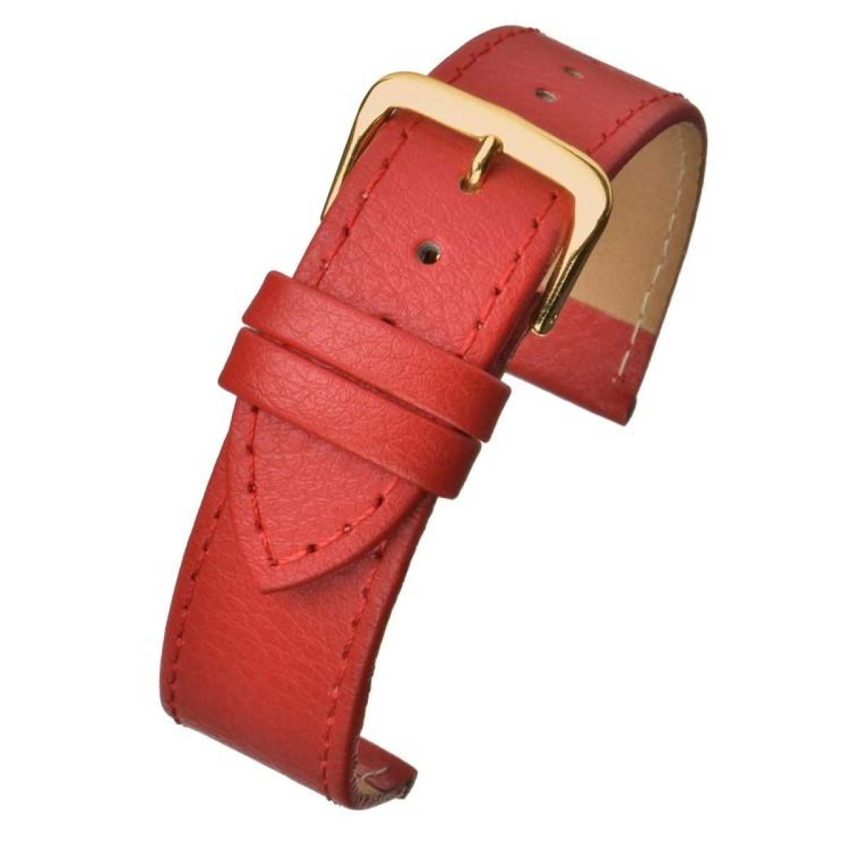 Red Buffalo Grain Leather Watch Strap 14mm