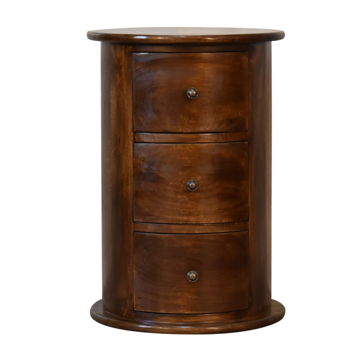 Artisan Furniture Solid Wood 3 Drawer Chestnut Drum