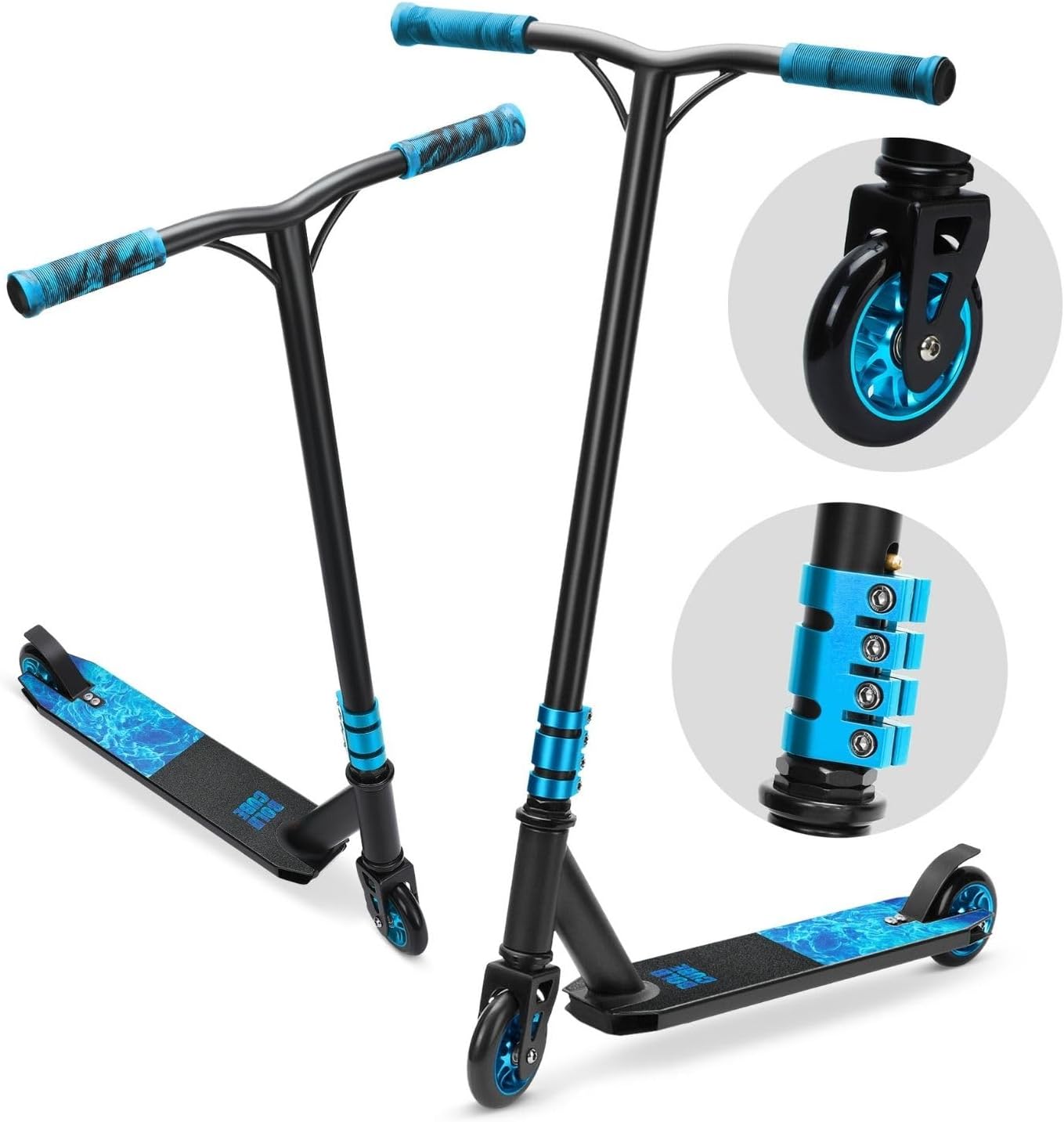 Cyan - Deluxe Stunt Scooter