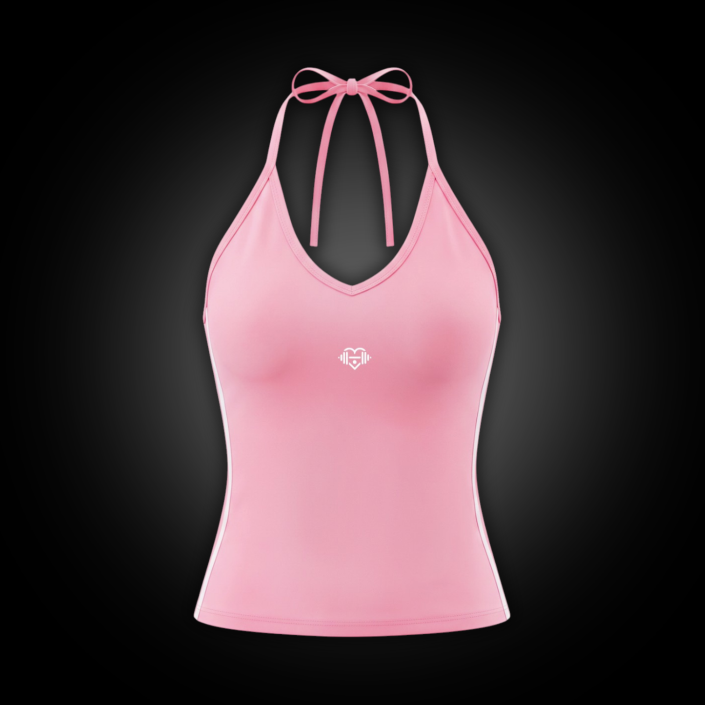 Halter Neck Performance Crop Tank Top