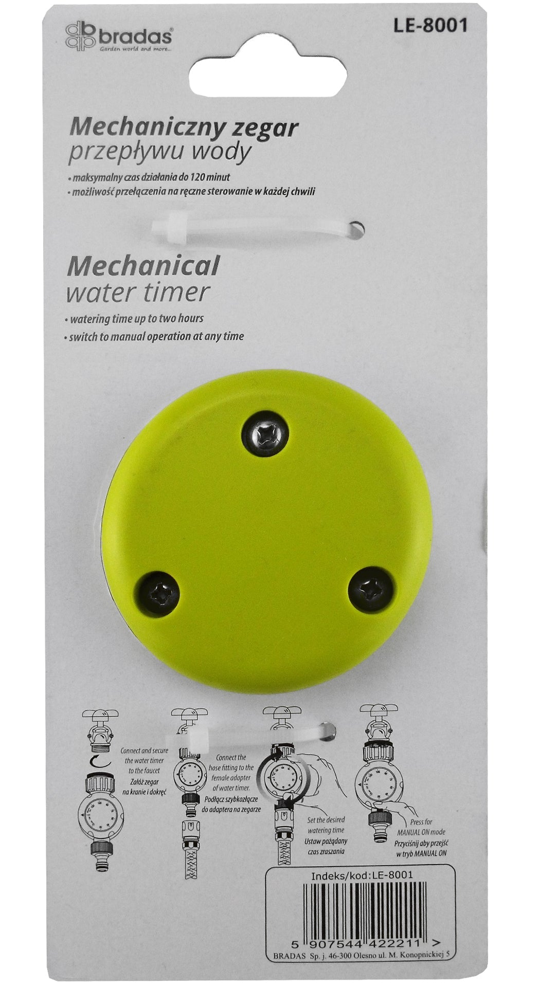 Lime Line Mechanical Water Timer