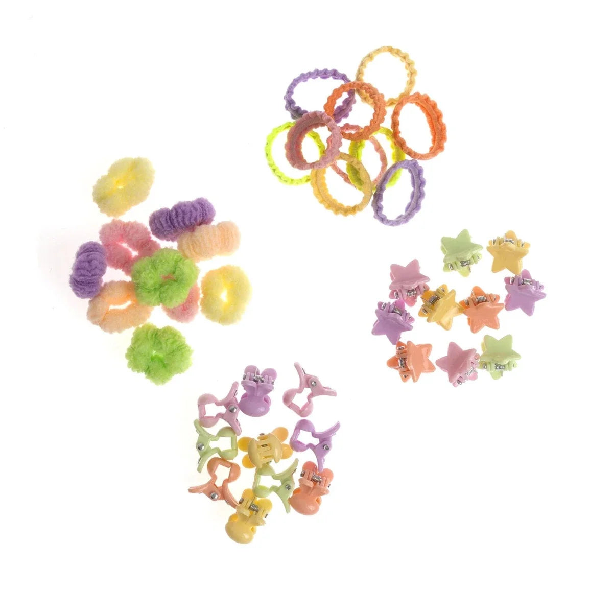 HelloBaby Hair Clips Girls - Mixcolor Printed