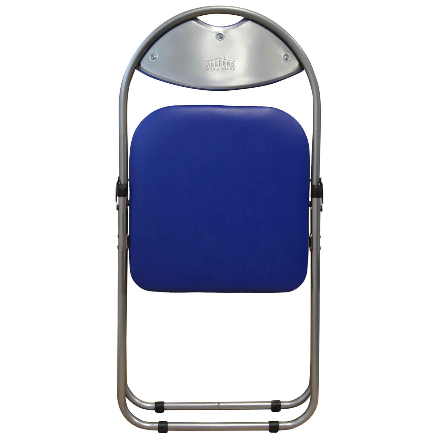 Blue Curved Padded Folding Chair - Pack of Six