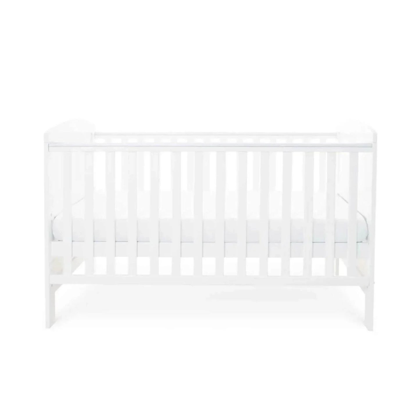 Ickle Bubba Coleby Classic Cot Bed White - Fibre Mattress