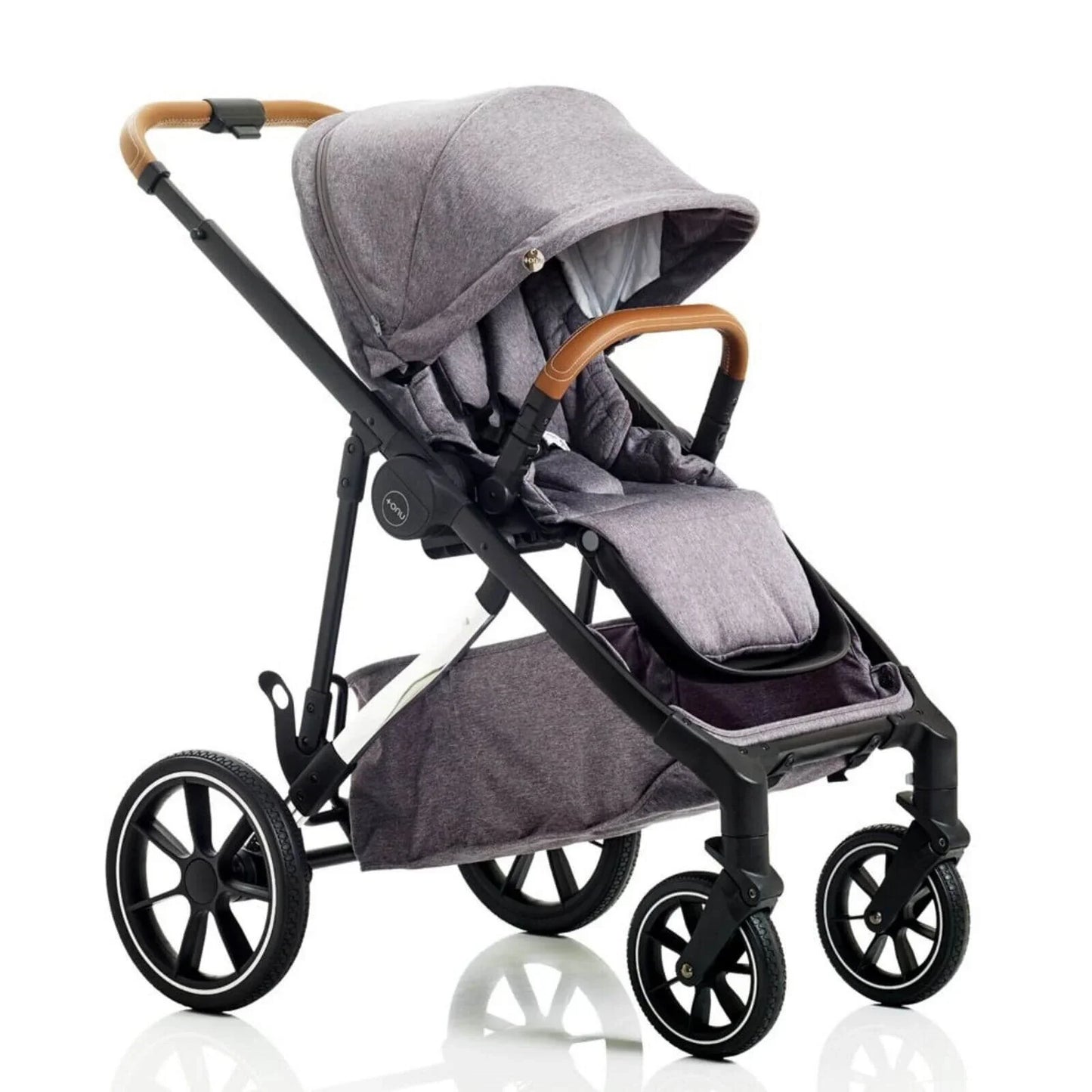 Mee-Go UNO Plus 3-in-1 with ISOFIX Base Travel System - Grey/Chrome