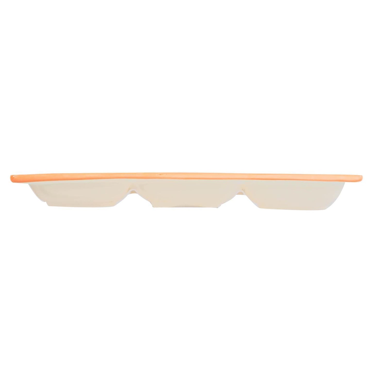 31cm White Easter Bunny Dolomite Snack Plate