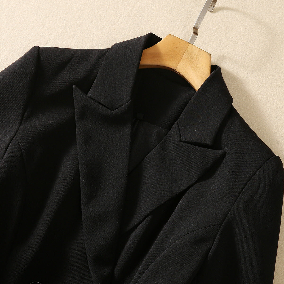 Suit Collar Layered Fungus Swing Dress