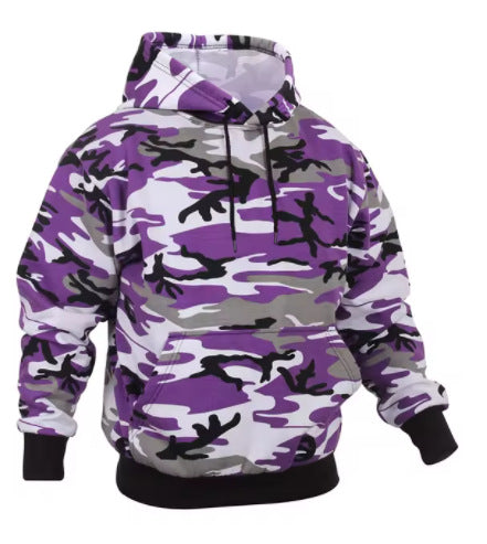 Men's Casual Camo Hoodie - Loose Fit Pullover with Hood