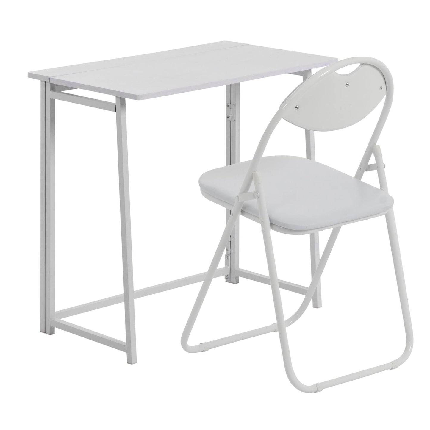 Deluxe Folding Wooden Desk & Chair Set
