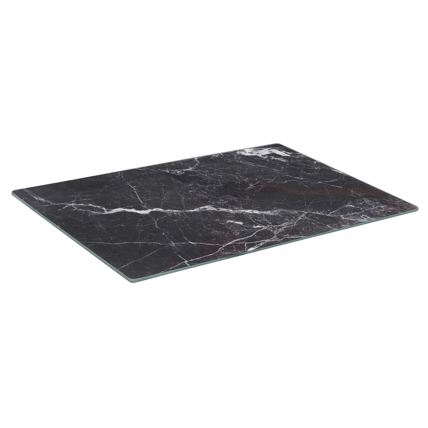 Rectangle Glass Chopping Board - 30cm x 20cm - Marble