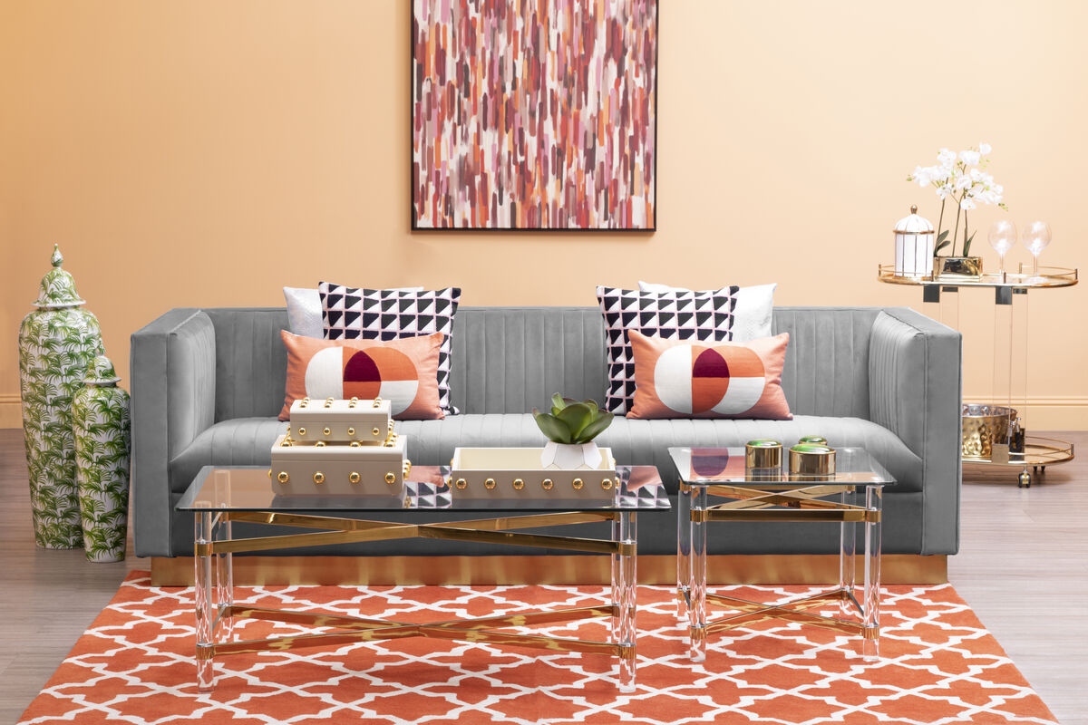 3 Seater Grey Sofa, Opal