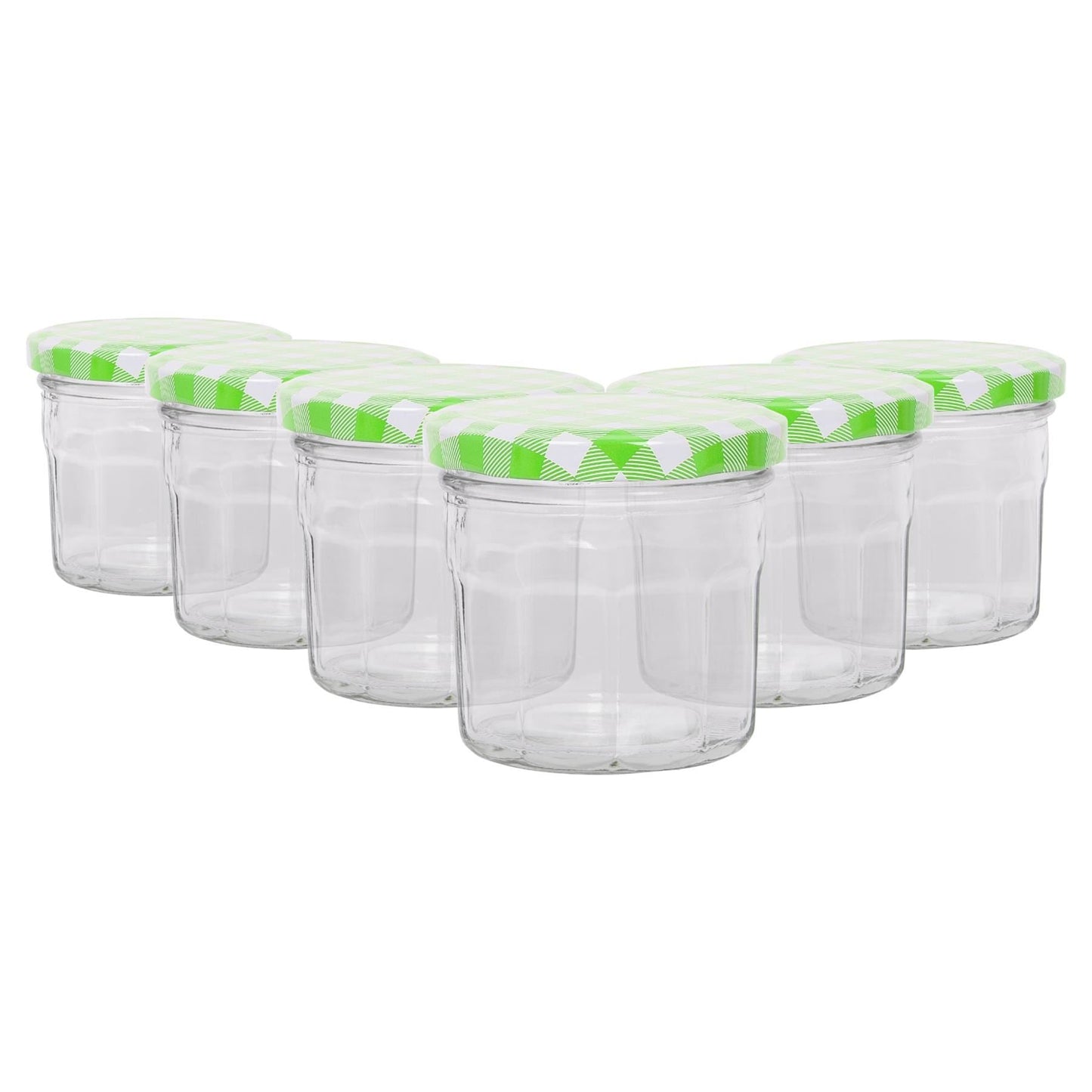 130ml Glass Jam Jars with Lids - Pack of 6