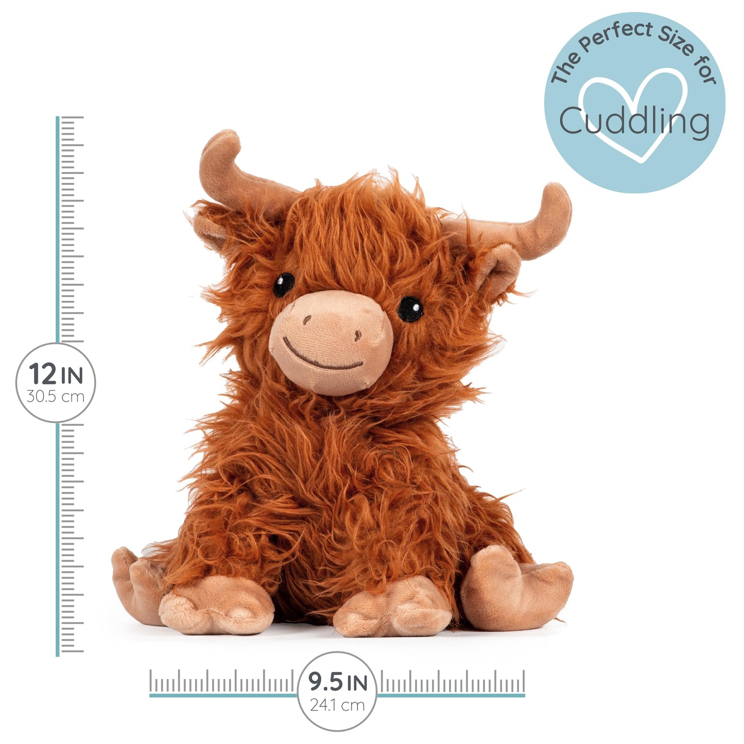 Highland Cow Heated Plushie | Microwavable & Weighted Plush by Warm Pals