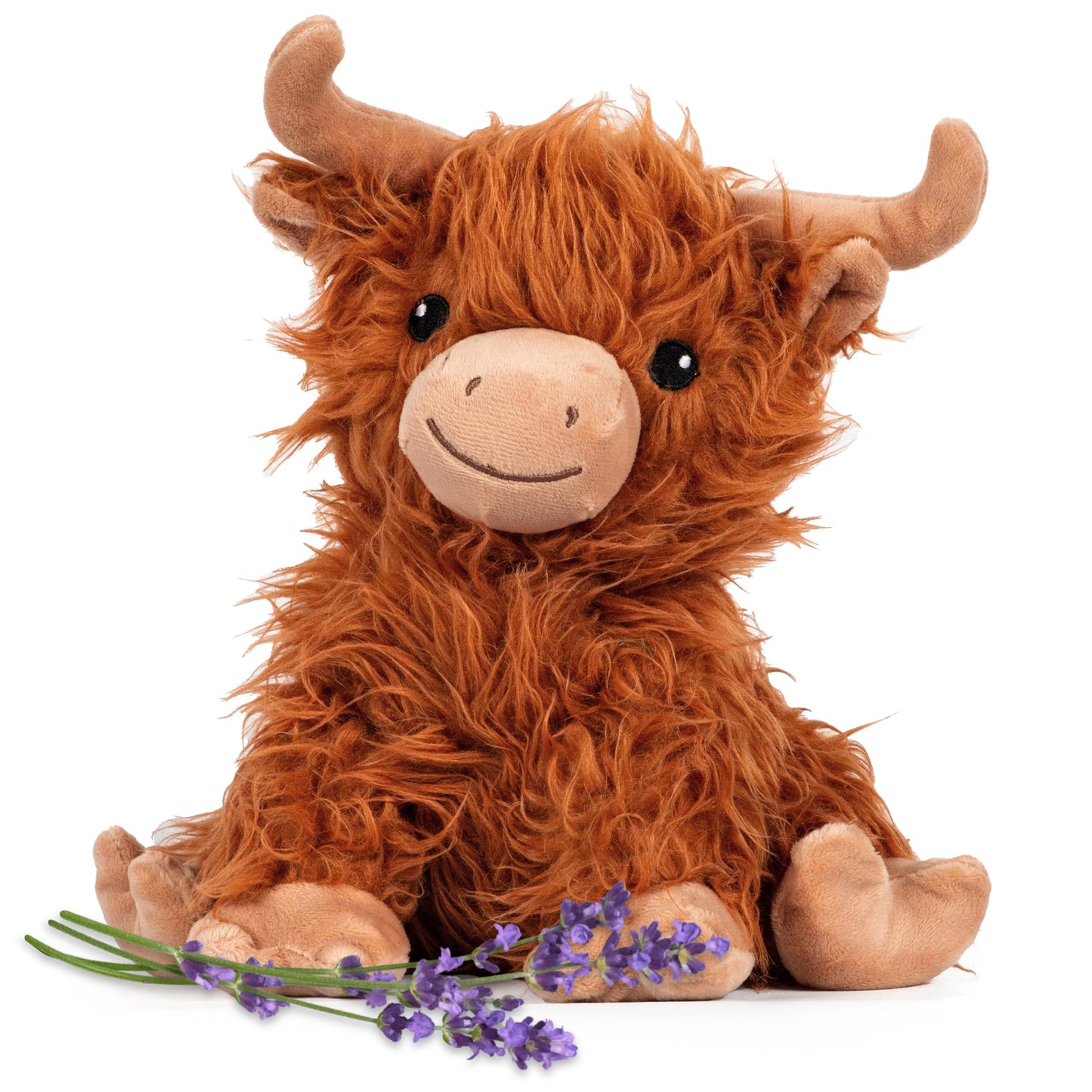 Highland Cow Heated Plushie | Microwavable & Weighted Plush by Warm Pals