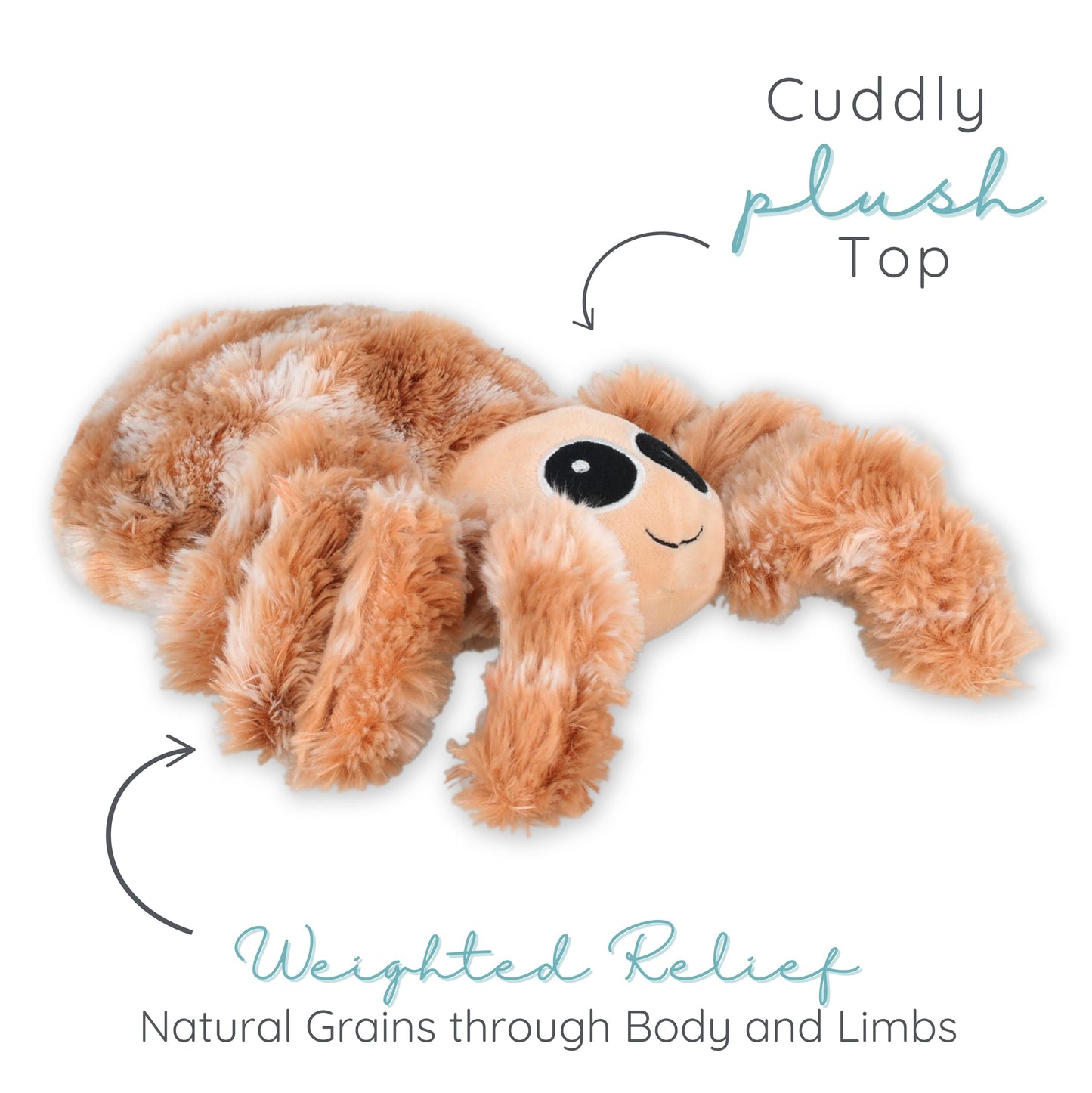 Warm Pals Spider Plush - Heatable & Lavender Scented 1.5lb Plush Toy | 1i4 Group