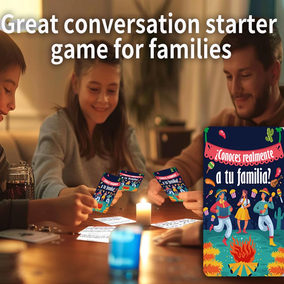 1step2dream Spanish Family Card Games – Fun Family Board Game & Bilingual Party Starters