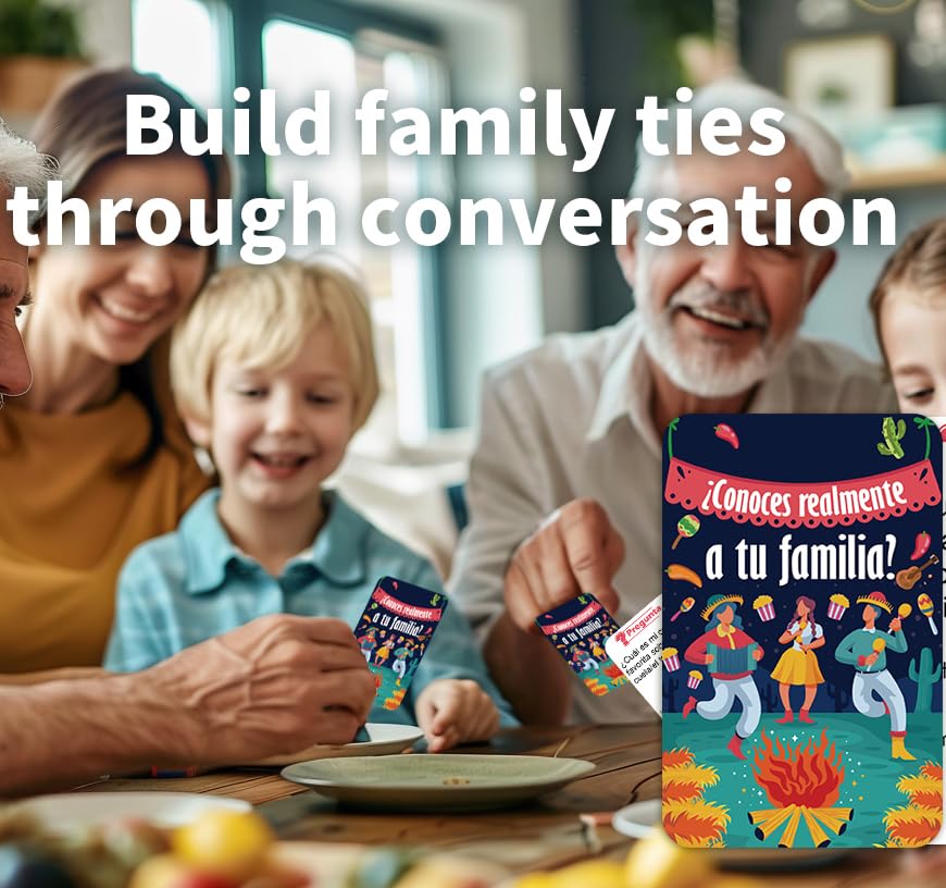 1step2dream Spanish Family Card Games – Fun Family Board Game & Bilingual Party Starters
