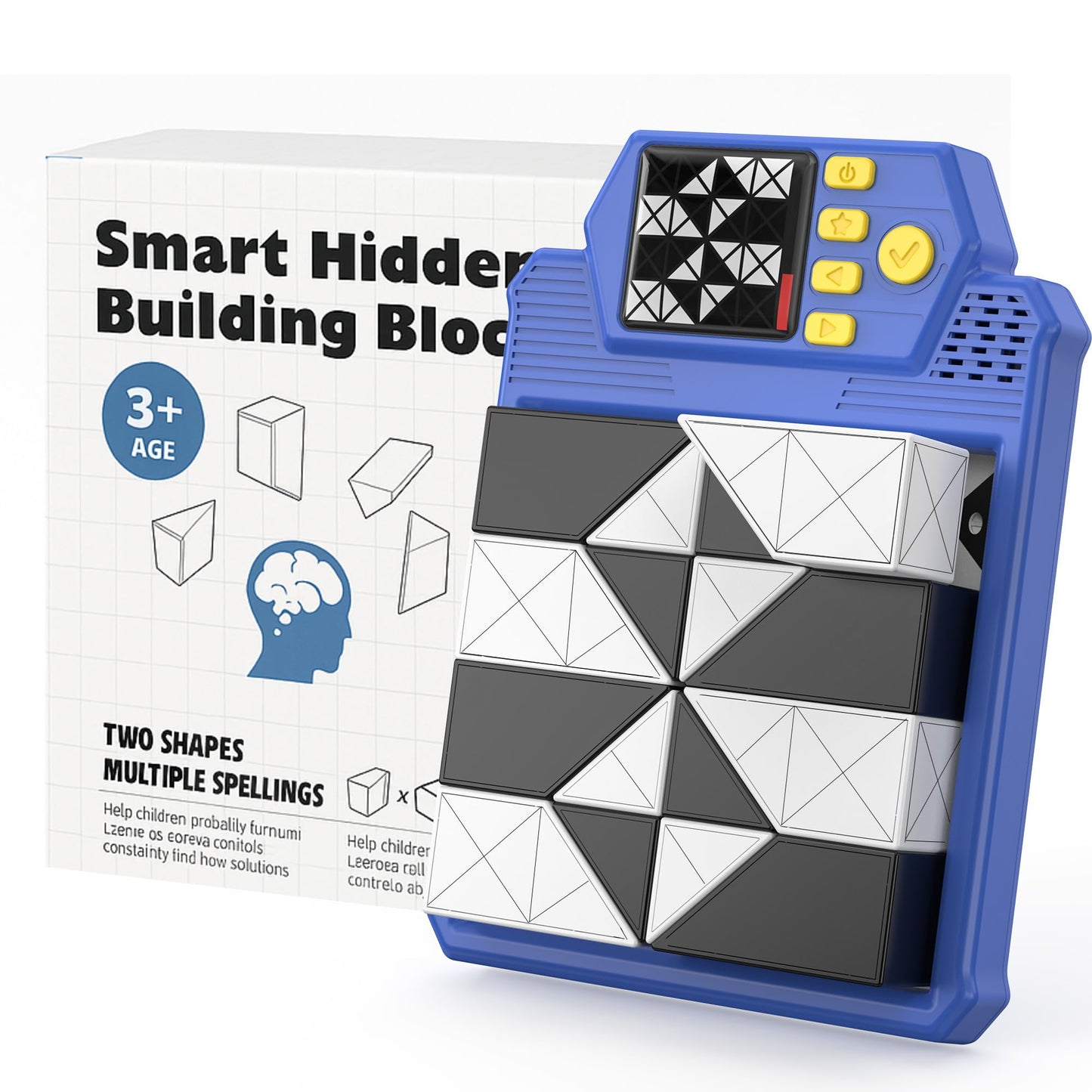 1VSALL Smart Brain Teaser: 210 Challenges, 3D Puzzle Blocks, 3 Levels