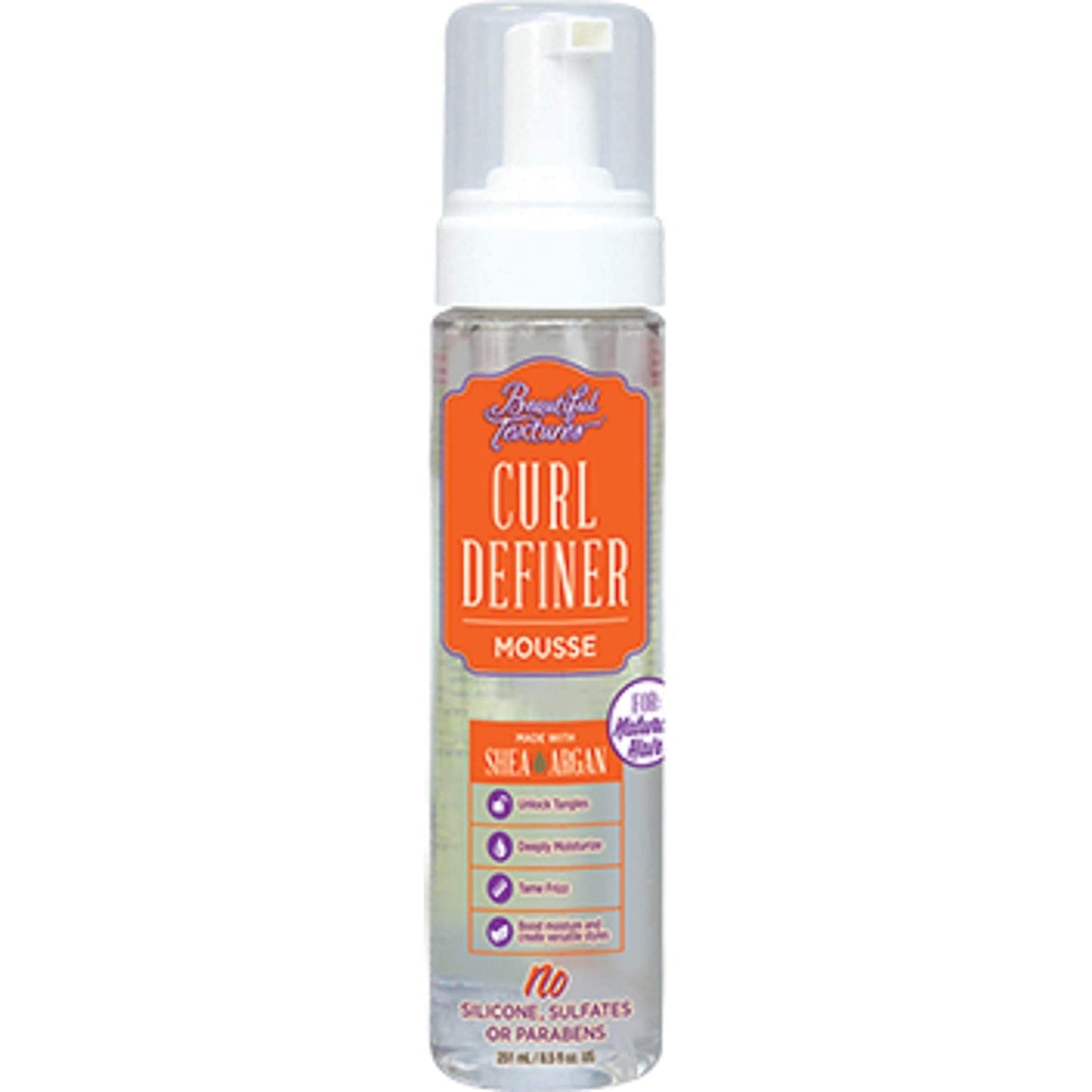 Beautiful Textures Curl Definer Mousse Frizz Control & Enhanced Definition for Curly & Wavy Textured Hair 251ml / 8.49 oz